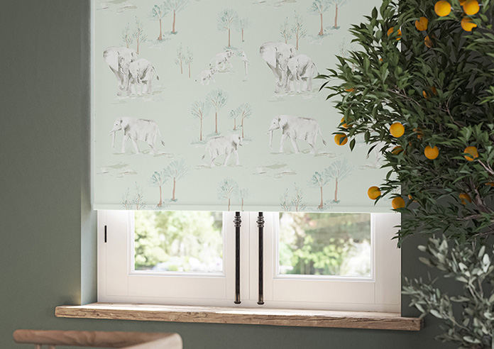 Elephant Herd, Pasture - Roller Blind - Image 5